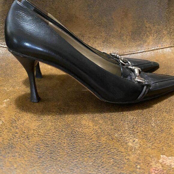 Vintage Gucci Pointy Toe Pumps Size 8 - Picture 2 of 8